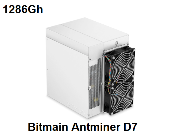 Bitmain Antminer D7 1286Gh cryptocurrency mining hardware